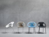 Кресло пластиковое Scab Design Drop 4 legs сталь, технополимер антрацит, голубой Фото 3