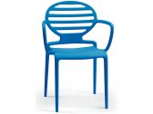 Кресло пластиковое Scab Design Cokka стеклопластик синий Фото 1