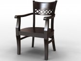 Кресло деревянное мягкое Россия Дельта бук, ткань Фото 3