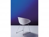 Кресло пластиковое на полозьях PEDRALI Gliss сталь, технополимер белый Фото 9
