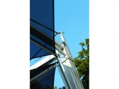 Зонт профессиональный двухкупольный Fim Doppio алюминий, акрил графит, слоновая кость Фото 8