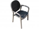 Кресло пластиковое уличное Nardi пластик, синтетик тортора, вставка кофе Фото 1