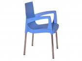 Кресло для фудкорта Comfort Сhair пластик оранжевый, желтый, зеленый, синий, красный, белый,слоновая кость Фото 3