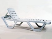 Шезлонг-лежак пластиковый Comfort Martin Lounge пластик белый Фото 4