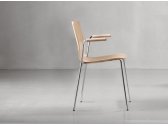 Кресло деревянное Scab Design Alice Wood сталь, бук отбеленный бук Фото 1