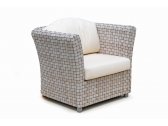 Кресло плетеное Skyline Design Florence алюминий, искусственный ротанг, sunbrella серебряный орех Фото 1
