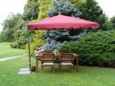 Зонт садовый с поворотной рамой Maffei Allegro алюминий, дралон бордовый Фото 1