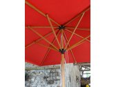 Зонт садовый Maffei Fibrasol Wood дерево, стекловолокно, полиэстер красный Фото 5