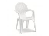 Кресло пластиковое SCAB GIARDINO California Medium-sized Back пластик белый Фото 1