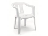 Кресло пластиковое SCAB GIARDINO L 28 пластик белый Фото 1