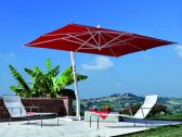 Зонт профессиональный Fim Capri алюминий, акрил белый, красный Фото 4