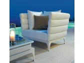 Комплект дизайнерской мебели PAD Talenti алюминий, ткань белый Фото 3