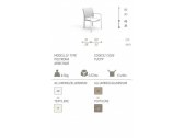 Комплект дизайнерской мебели Touch Talenti алюминий, текстилен тортора Фото 6