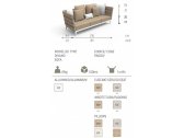 Комплект дизайнерской мебели PAD Talenti алюминий, ткань белый Фото 6