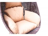 Кресло плетеное подвесное KVIMOL KM-1015 сталь, искусственный ротанг коричневый Фото 3