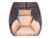 Кресло плетеное подвесное KVIMOL KM-1015 сталь, искусственный ротанг коричневый Фото 4