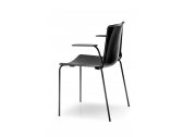Кресло пластиковое PEDRALI Tweet металл, стеклопластик черный Фото 5