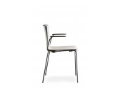 Кресло пластиковое PEDRALI Tweet металл, стеклопластик белый, черный Фото 4