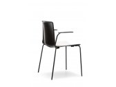 Кресло пластиковое PEDRALI Tweet металл, стеклопластик белый, черный Фото 6