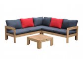 Комплект мебели из тика 4SIS Лавиньо тик коричневый, синий Фото 1