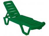 Лежак пластиковый Comfort Lounge пластик зеленый Фото 1