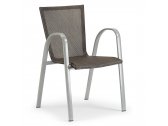Кресло GS940 Grattoni алюминий, текстилен серебристый, черный Фото 1