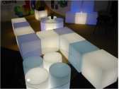 Куб пластиковый светящийся LED Piazza полиэтилен белый Фото 3