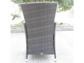 Кресло плетеное с подушкой KVIMOL КМ-0317 сталь, искусственный ротанг, полиэстер коричневый Фото 2