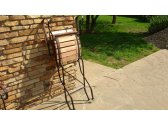 Кресло-стул складное с подлокотниками Holzhof металл, дуб коричневый Фото 2