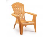 Пластиковое кресло GARDEN RATTAN полипропилен оранжевый Фото 1
