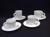 Кофейная пара для двойного эспрессо Ancap Galileo фарфор белый Фото 7