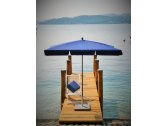 Зонт садовый с поворотной рамой Maffei Novara сталь, полиэстер синий Фото 1