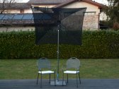 Зонт садовый с поворотной рамой Maffei Pool сталь, батилин черный Фото 2