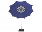 Зонт садовый с поворотной рамой Maffei Flos сталь, дралон лаванда, белый Фото 8