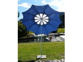 Зонт садовый с поворотной рамой Maffei Flos сталь, дралон лаванда, белый Фото 2