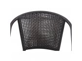 Кресло плетеное Afina искусственный ротанг, сталь темно-коричневый Фото 6