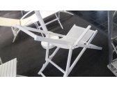 Кресло-шезлонг текстиленовое складное Magnani Sdraio алюминий, текстилен белый Фото 2