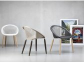 Кресло пластиковое Scab Design Natural Giulia сталь, бук, технополимер венге, тортора Фото 3