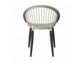 Кресло пластиковое Scab Design Natural Giulia сталь, бук, технополимер венге, тортора Фото 2