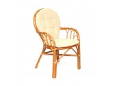 Кресло плетеное Ecodesign натуральный ротанг коньяк Фото 1