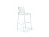 Барный стул GS919 Grattoni алюминий, текстилен белый Фото 1