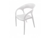 Кресло пластиковое KAYAPLAS Comfort Rattan пластик с имитацией плетения белый Фото 1
