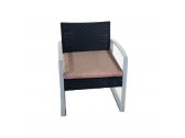 Комплект плетеной мебели KVIMOL КМ-0314 сталь, искусственный ротанг черный, бежевый Фото 9
