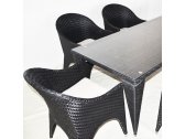 Комплект плетеной мебели KVIMOL КМ-0316 сталь, искусственный ротанг черный Фото 3
