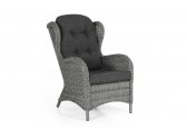 Кресло плетеное BraFab Evita алюминий, искусственный ротанг серый Фото 2