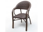 Кресло плетеное Afina D2003SR-AD64 Brown искусственный ротанг, сталь коричневый Фото 1
