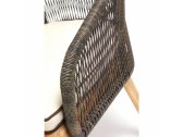 Диван плетеный с подушками RosaDesign Dakota тик, алюминий, искусственный ротанг, ткань натуральный, коричнево-черный, бежевый Фото 4