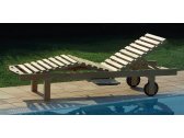 Шезлонг-лежак деревянный RosaDesign Clark тик натуральный Фото 1