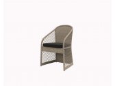 Плетеное кресло Terrasophy алюминий, искусственный ротанг бежевый Фото 3