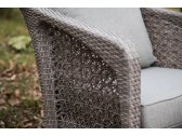 Кресло плетеное с подушками 4SIS Лабро алюминий, искусственный ротанг серый Фото 7